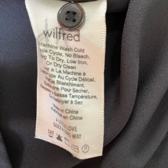 Wilfred Aritzia Black Long Sleeve Lace Party Event Holiday Dress- Sz-S - Picture 12 of 16